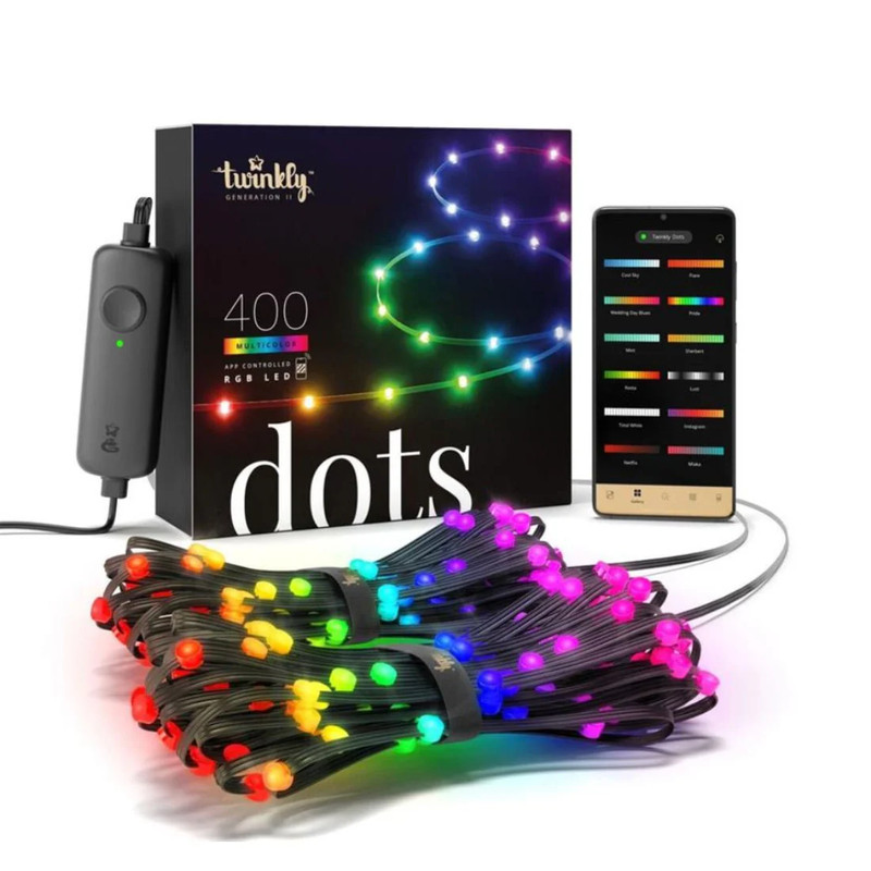 Twinkly 400L RGB Dots Light String - 20m - إضاءة